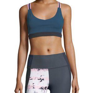 Under Armour Misty Copeland Strappy Sports Bra in Ink Blue